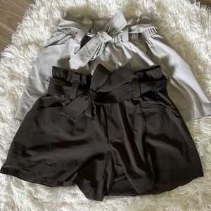 Set Of Two Athleta Skyline Paper-bag Shorts